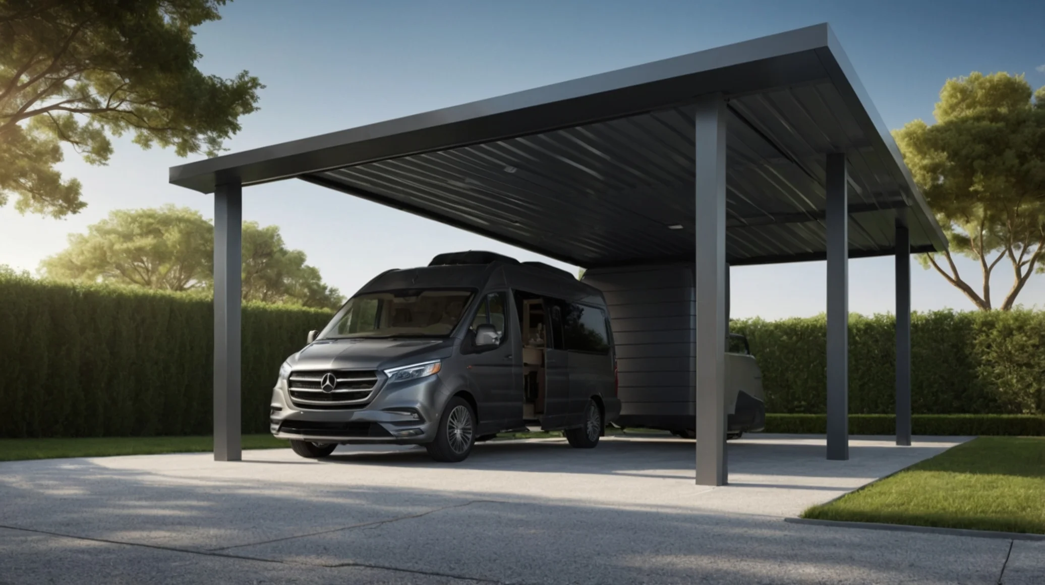 Carport camping-car grande hauteur