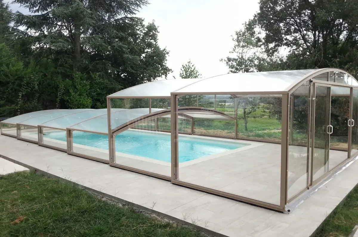 Raccord abri piscine